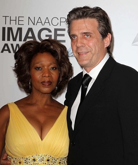 A picture of Duncan's parents Alfre Woodard and Roderick Spencer.